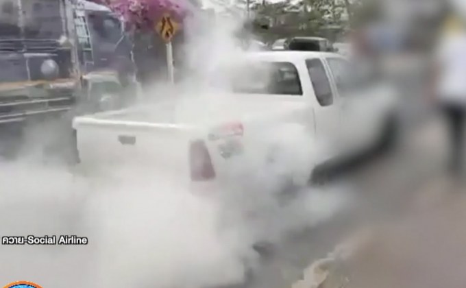 ขนส่งฯ เตรียมเรียกรถเบิร์นยางกลางถนนราชบุรีชี้แจง