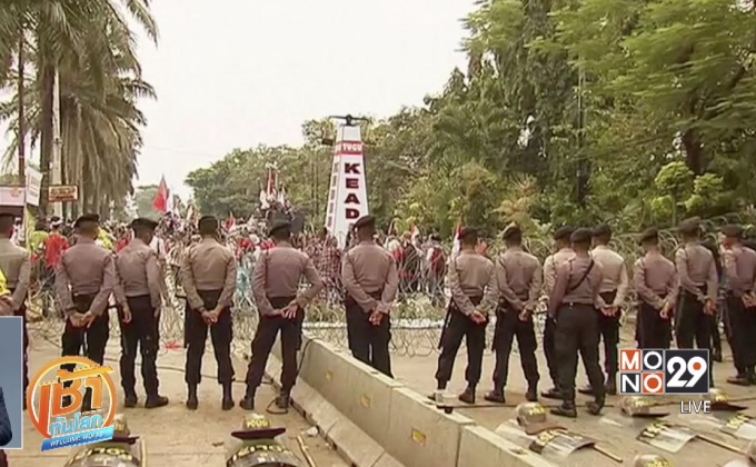 ประท้วงเรียกร้องให้ปล่อยตัวผู้ว่าฯ กรุงจาการ์ตา