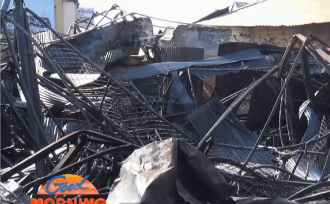 ไฟไหม้ตลาดโชตนา คาดไฟฟ้าลัดวงจร