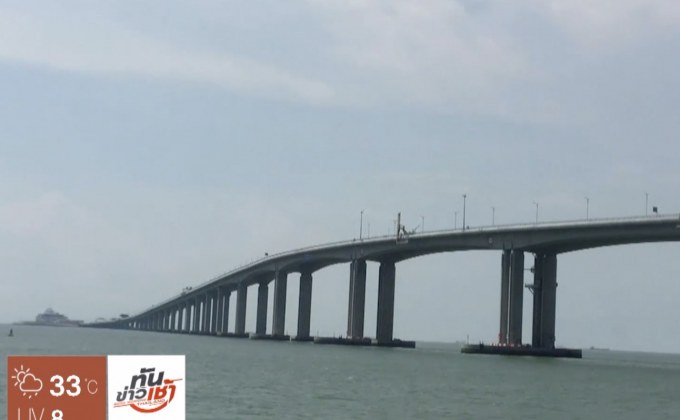 จีนเปิดสะพานยาวสุดในโลกข้ามปากแม่น้ำไข่มุก
