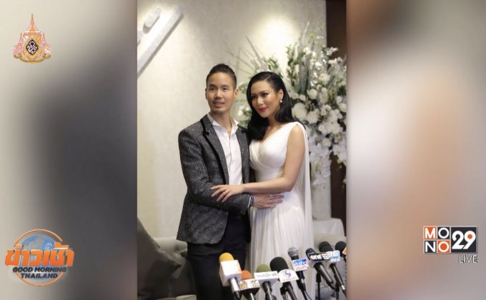 “นิ้ง โศภิดา” ควง “เจได” วิวาห์หวาน เพื่อนนางงามแห่ร่วมงาน