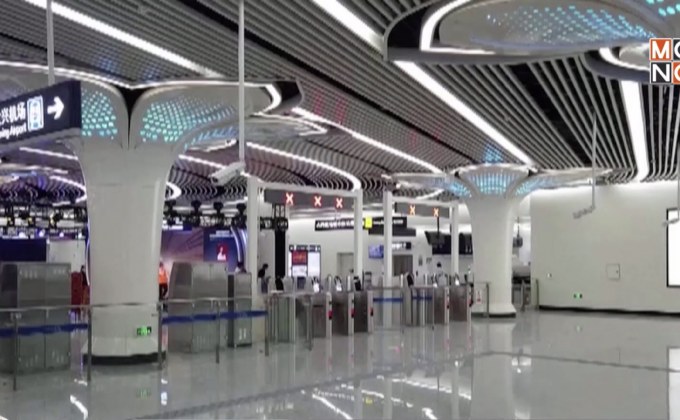 จีนเปิดเส้นทางรถไฟเชื่อมต่อสนามบิน “ต้าซิง”