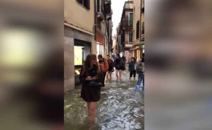 น้ำท่วมเมืองเวนิสของอิตาลี