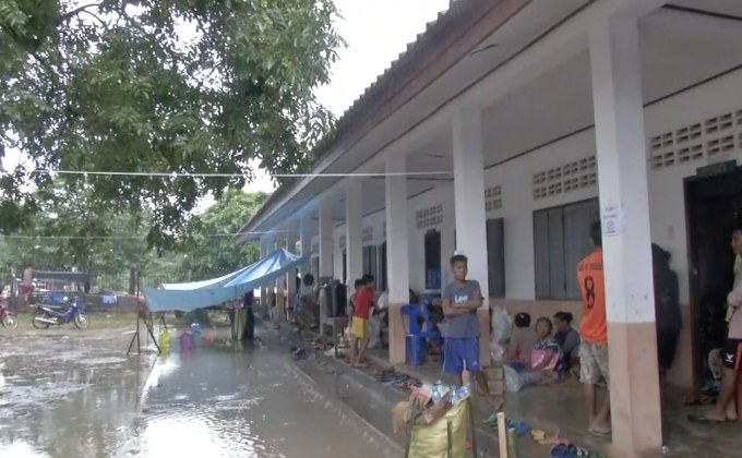 น้ำท่วมทางเหนือกัมพูชา หลังเหตุเขื่อนลาวแตก