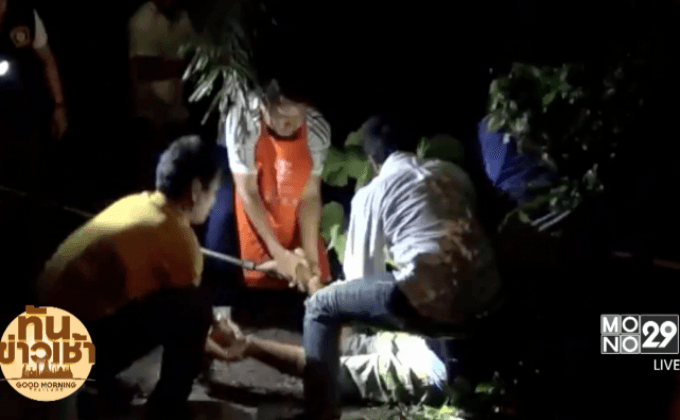 ช่างซ่อมรถจยย.คลุ้มคลั่ง ตร.ใช้กระสุนยางยิงสยบ