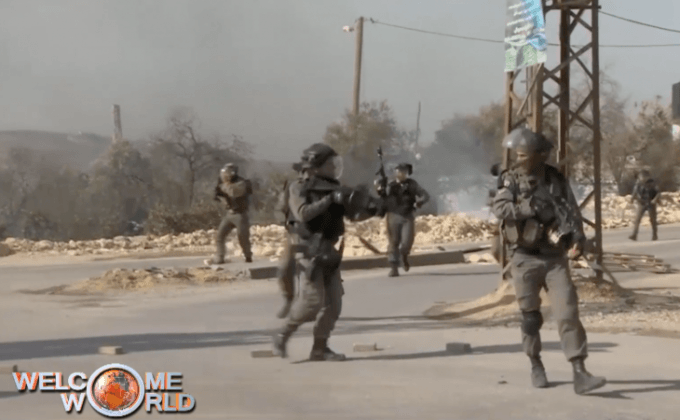 ทหารอิสราเอลปะทะชาวปาเลสไตน์ในเวสต์แบงก์