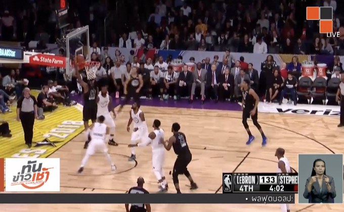 “ทีมเลอบรอน” พิชิตชัยศึก NBA ออล-สตาร์ 2018
