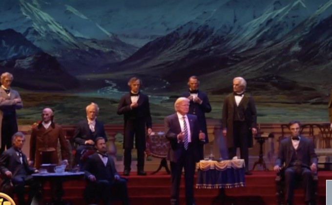 “ดิสนีย์” เปิดตัวหุ่นแอนิเมชัน “ทรัมป์” ในสวนสนุก