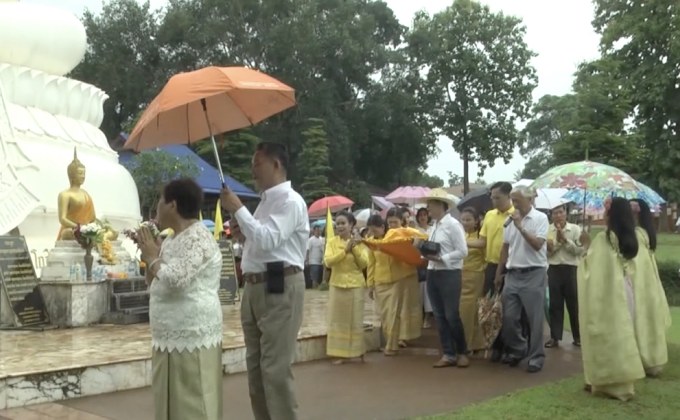 ประเพณีเปลี่ยนผ้าห่มพระคู่บ้านคู่เมืองทองผาภูมิ