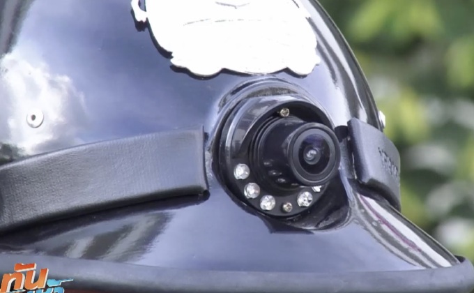 ตำรวจแสมดำ นำร่องหมวกติดกล้อง