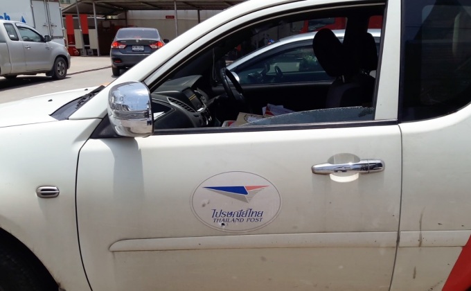 ยิงรถไปรษณีย์สมุทรสาครเหตุขับปาดหน้า