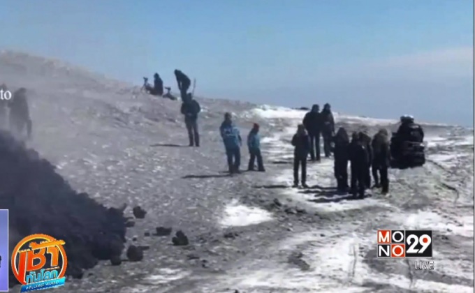 ภูเขาไฟเอตน่าในอิตาลีปะทุรุนแรง