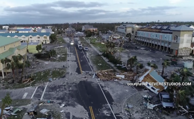 เฮอร์ริเคนไมเคิลพัดถล่มรัฐฟลอริดา