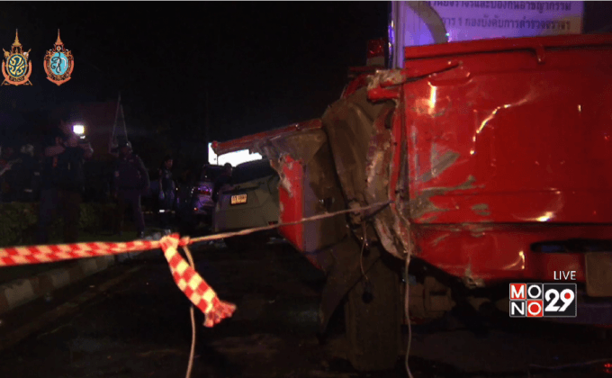 รถยนต์ฝ่าด่านตรวจชนตำรวจเสียชีวิต 1 นาย