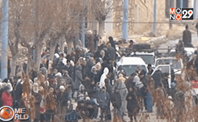 ชาวซีเรียรอความช่วยเหลือด้านมนุษยธรรม