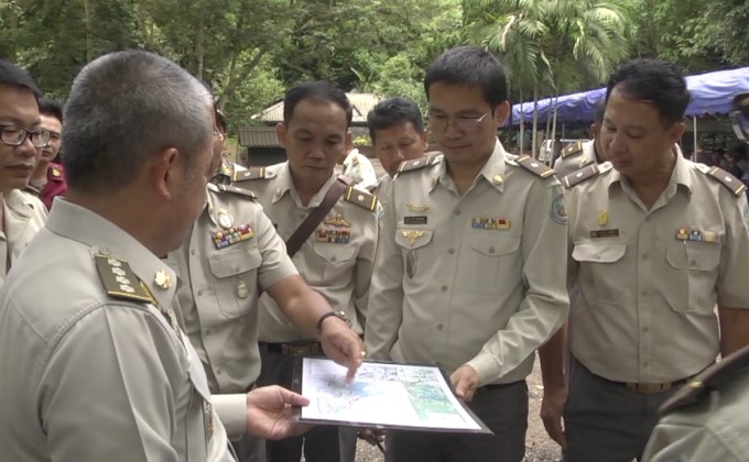 ลงผังอาคารแสดงภาพวาดกู้ภัย 13 หมูป่าฯ