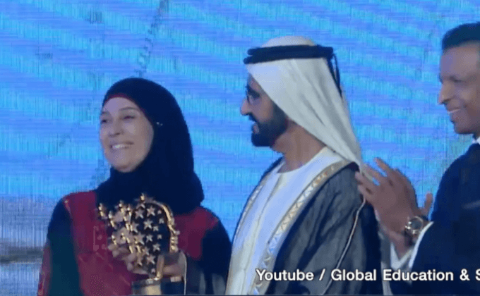 ครูชาวปาเลสไตน์รับรางวัล World Teacher Prize