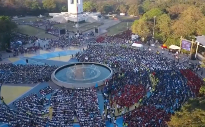 ​ฟิลิปปินส์ทำสถิติห้องเรียนศิลปะขนาดใหญ่สุดในโลก