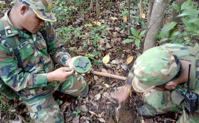 “ทภ. 2” งัดหลักฐานเรียกร้อง “กัมพูชา” หยุดวางทุ่นระเบิด ละเมิดอนุสัญญาออตตาวา