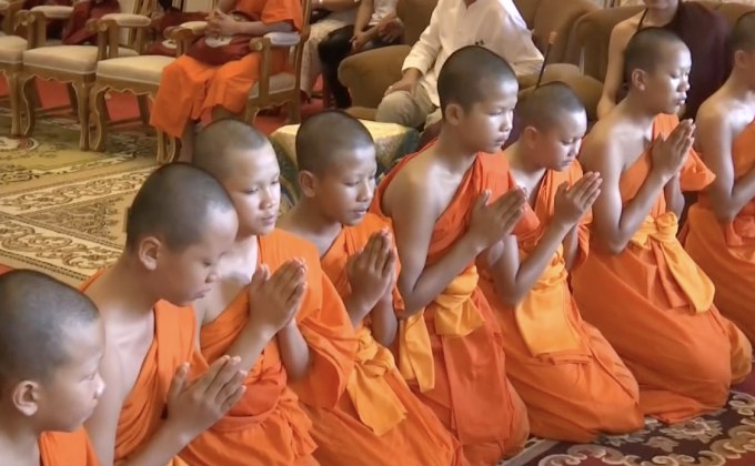 พิธีลาสิกขาสามเณรทีมหมูป่าฯ จ.เชียงราย