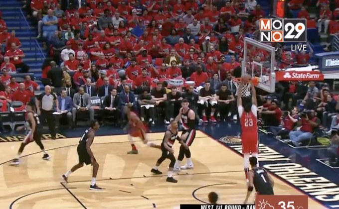 “เดวิส” 47 แต้มนำเพลิแกนส์เข้ารอบ 2 NBA เพลย์ออฟ