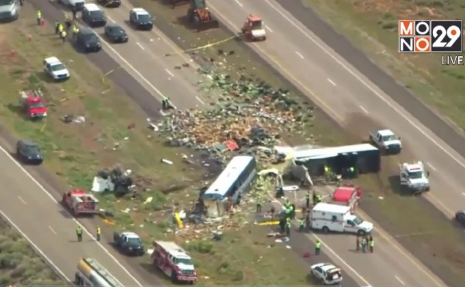 อุบัติเหตุรถบรรทุกชนรถบัสในสหรัฐฯ