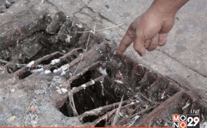 วอนซ่อมฝาท่อตลาดสด หลังเด็กพลัดตกเย็บ 8 เข็ม