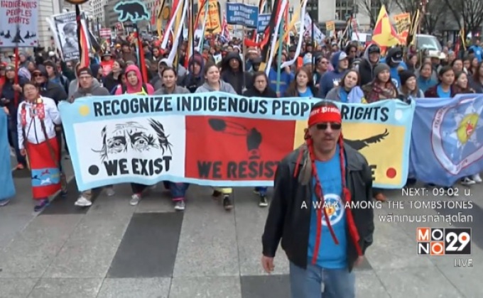 ประท้วงโครงการท่อส่งน้ำมันในสหรัฐฯ