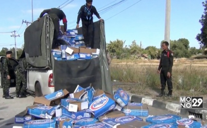 จับเนื้อกระบือลักลอบนำเข้าหนักกว่า 4 ตัน