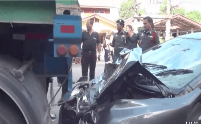 ครูขับรถหลับในพุ่งชนนักเรียนเจ็บ 5 คน