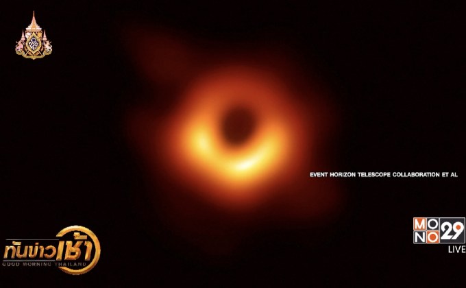 เผยภาพหลุมดำครั้งแรกของโลก