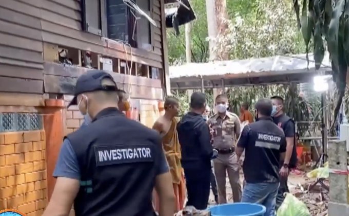 จำลองเหตุการณ์ไฟไหม้กุฎิอดีตเจ้าอาวาสวัดป่าบ้านตาด