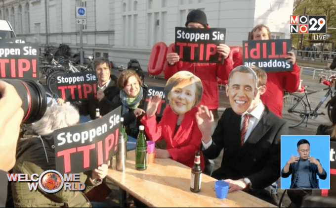 ผู้นำสหรัฐฯ-เยอรมนีดันข้อตกลง TTIP