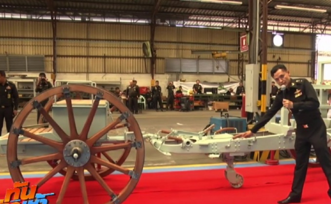 ราชรถปืนใหญ่ก่อสร้างเสร็จแล้ว 95%