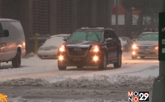 พายุหิมะกระหน่ำนิวยอร์ก