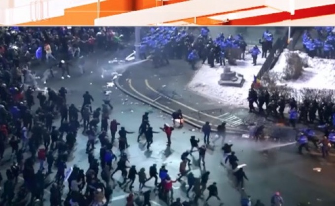 ประท้วงต้านการทุจริตในโรมาเนีย