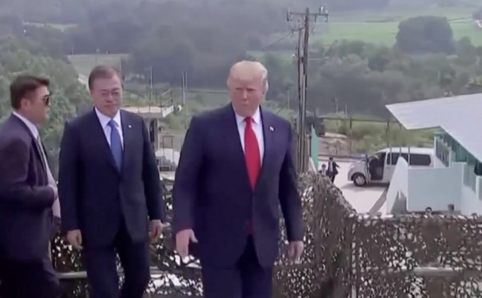 ผู้นำสหรัฐฯ-เกาหลีใต้ เดินทางเยือนเขตปลอดทหารเกาหลี