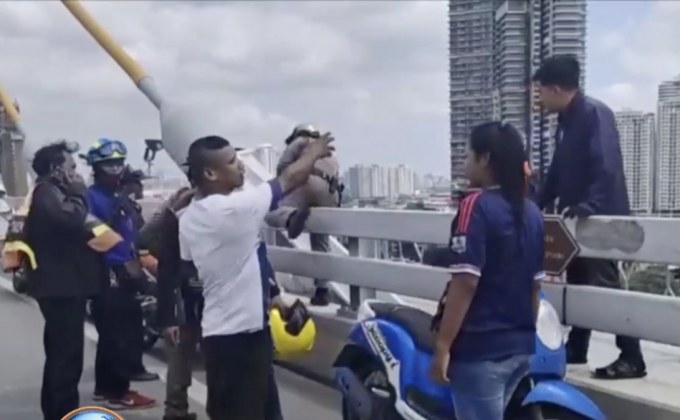 เร่งค้นหาหนุ่มนักศึกษากระโดดสะพานภูมิพล 1