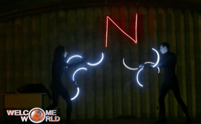 การแสดงเล่นกับไฟในเบลารุส