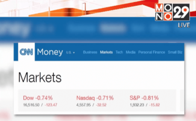 ดัชนีดาวโจนส์ปิดร่วง 123.47 จุด