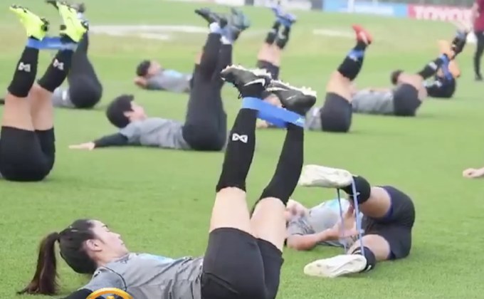 ทัพชบาแก้วเร่งความฟิตลุยศึกบอลโลก 2019