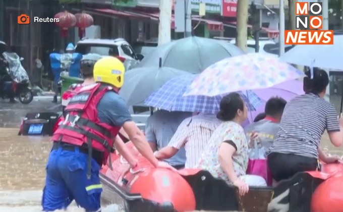 จีนอ่วม! หูหนานจมบาดาล น้ำทะลักรถไฟใต้ดิน