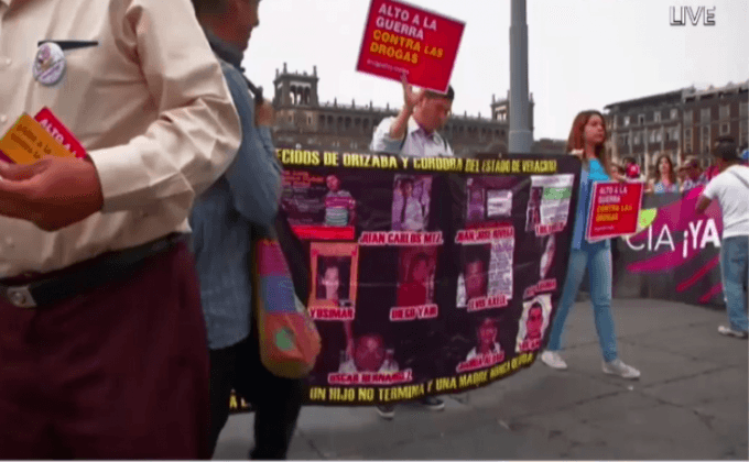 ประท้วงต้านนโยบายปราบปรามยาเสพติดในอเมริกากลาง