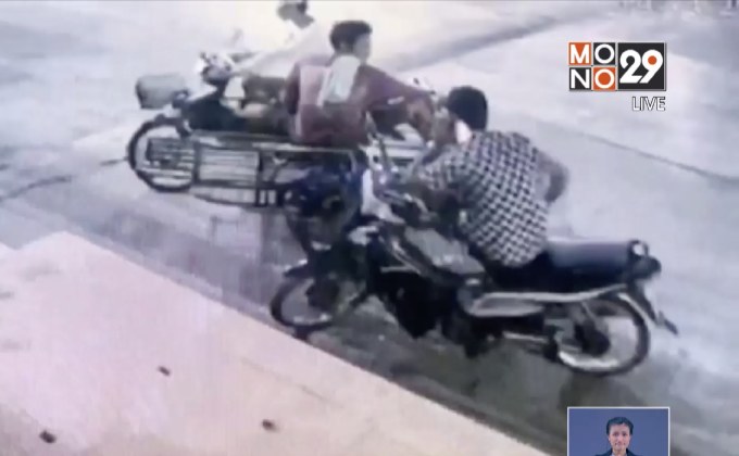 ล่า 3 โจรพ่วงข้าง ขโมย จยย.หน้าร้านทอง