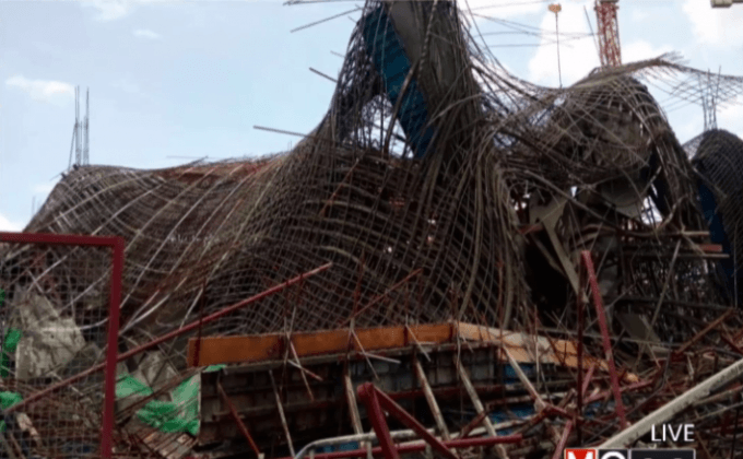 โชว์รูมรถพุทธมณฑลสาย 4 ถล่มเจ็บหลายราย