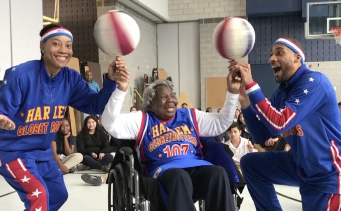 คุณทวดปั่นลูกบาสฉลองวันเกิด 109 ปี