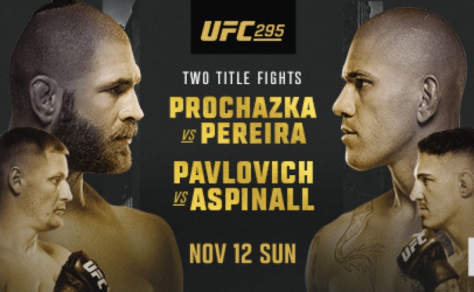UFC295 เดือดชิงแชมป์โลก 2 คู่ โปรชาซกา ดวล เปเรย์รา, ‘พาฟโลวิช’ ปะทะ ‘อัสปินัลล์’