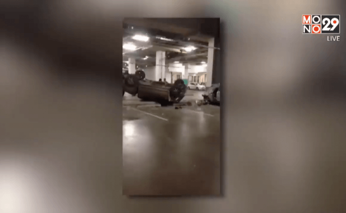 รถตกลานจอดรถห้างดังเชียงใหม่