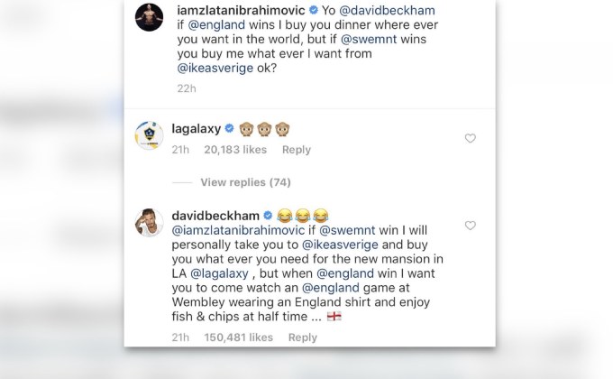 “เบ็คส์” ชนะเดิมพัน “ซลาตัน” ใส่เสื้อแข่งอังกฤษเยือนเวมบลีย์