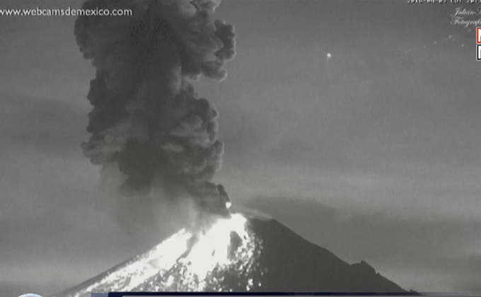 ภูเขาไฟในเม็กซิโกปะทุรุนแรง